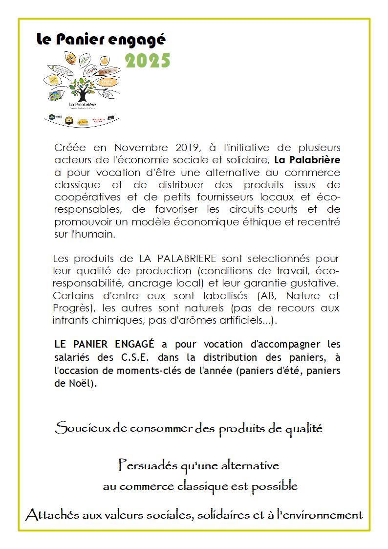 Catalogue details panier engage 2025 page explication 1