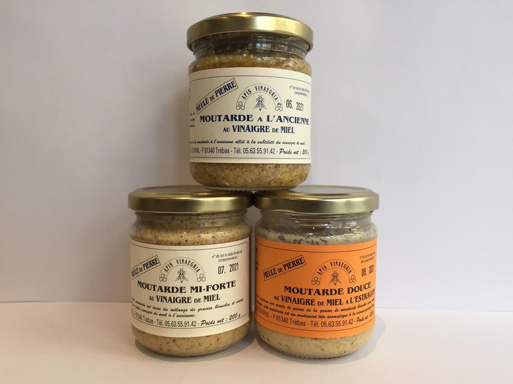 Moutardes au vinaigre de miel / 4.50€